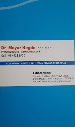 Dr. Mayur Hegde – Prosthodontist & Implantologist Mangaluru